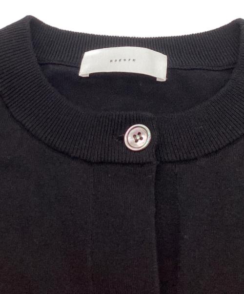 KAGURE（カグレ）kagure (カグレ) 26SS ハイツイストコットンワイドカーディガン ブラック サイズ:Freeの古着・服飾アイテム