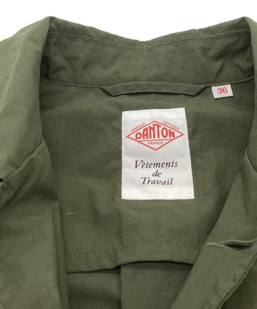 DANTON（ダントン）DANTON (ダントン) ナイロンタフタ ステンカラーコート　/JD-8037 NTF オリーブ サイズ:36の古着・服飾アイテム