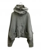 entire studiosエンタイアスタジオ）の古着「Full Zip Hoodie / ES2106P0051」｜グレー