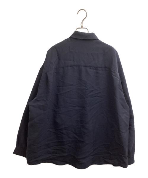 soe ready to wear（ソーイレディトゥウェア）SOE READY TO WEAR (ソーイレディトゥウェア) PRINTED SHIRT L/S / 1203-81-005 ネイビー サイズ:1の古着・服飾アイテム