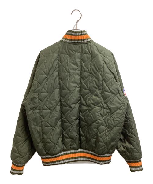 A BATHING APE（アベイシングエイプ）A BATHING APE (アベイシングエイプ) リバーシブルナイロンスタジャン ネイビー×グリーン サイズ:Mの古着・服飾アイテム