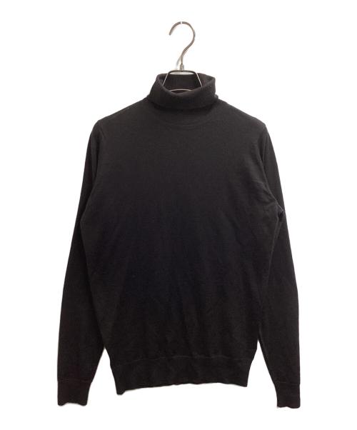 JOHN SMEDLEY（ジョンスメドレー）JOHN SMEDLEY (ジョンスメドレー) メリノウールタートルネックニット ブラウン サイズ:Sの古着・服飾アイテム