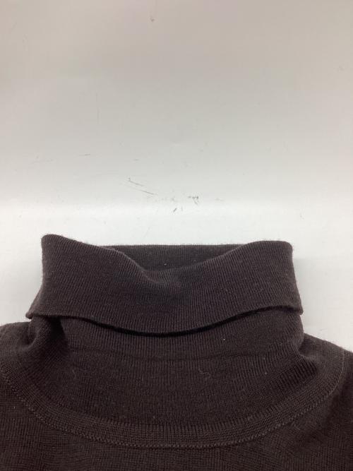 JOHN SMEDLEY（ジョンスメドレー）JOHN SMEDLEY (ジョンスメドレー) メリノウールタートルネックニット ブラウン サイズ:Sの古着・服飾アイテム