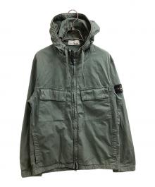 STONE ISLAND（ストーンアイランド）の古着「24SS Supima Cotton Twill Stretch-TC Hooded Jacket　/　801542610」｜オリーブ
