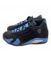 NIKE (ナイキ) AIR JORDAN 14 RETRO BLACK/WHITE-UNIVERSITY BLUE ブラック×ブルー サイズ:28.5cm：14000円