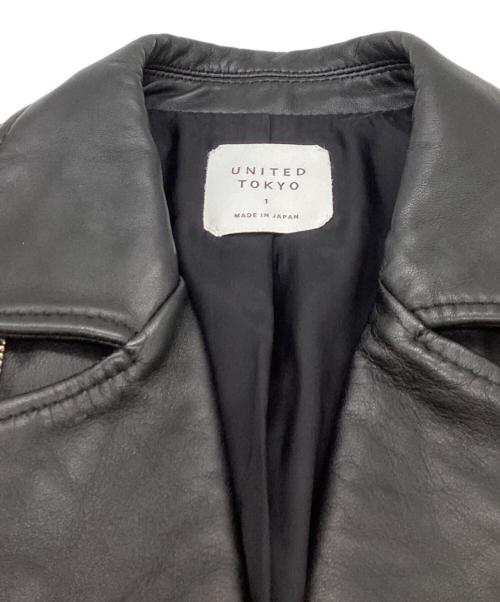 UNITED TOKYO（ユナイテッドトーキョー）UNITED TOKYO (ユナイテッドトーキョー) ライダースジャケット ブラック サイズ:1の古着・服飾アイテム