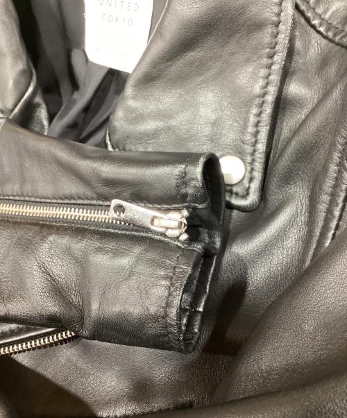 UNITED TOKYO（ユナイテッドトーキョー）UNITED TOKYO (ユナイテッドトーキョー) ライダースジャケット ブラック サイズ:1の古着・服飾アイテム