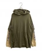 SUPREMEシュプリーム）の古着「LAYERED HOODED L/S TOP / 22AW」｜オリーブ