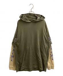 SUPREME（シュプリーム）の古着「LAYERED HOODED L/S TOP / 22AW」｜オリーブ