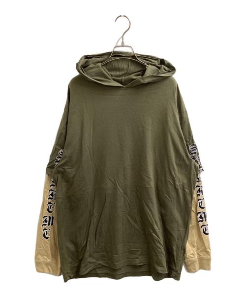 SUPREME（シュプリーム）Supreme (シュプリーム) LAYERED HOODED L/S TOP / 22AW オリーブ サイズ:XLの古着・服飾アイテム