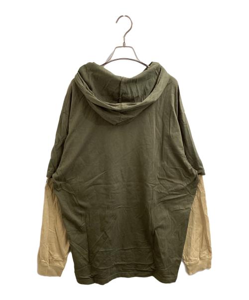 SUPREME（シュプリーム）Supreme (シュプリーム) LAYERED HOODED L/S TOP / 22AW オリーブ サイズ:XLの古着・服飾アイテム