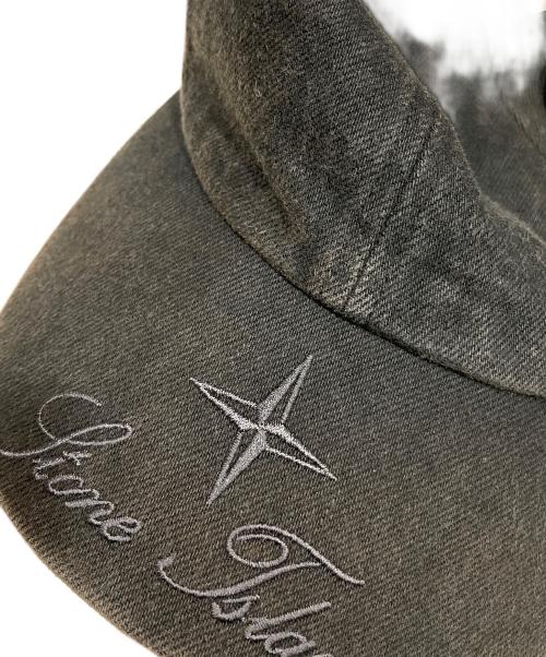 STONE ISLAND（ストーンアイランド）STONE ISLAND (ストーンアイランド) Supreme (シュプリーム) Denim 6-Panel ブラックの古着・服飾アイテム