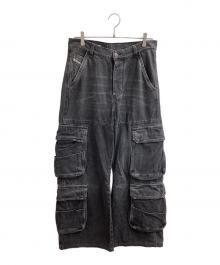 DIESEL（ディーゼル）の古着「D-Sire-Cargo-Sデニムカーゴパンツ　/　A11871」｜グレー