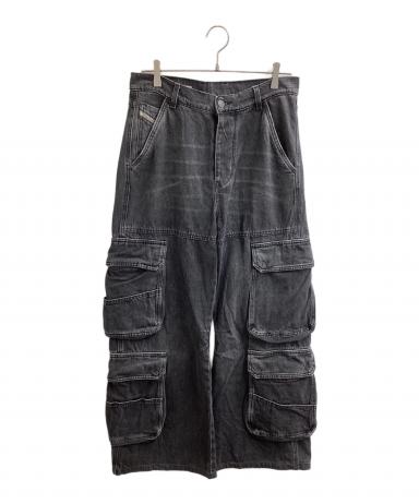 DIESEL カーゴデニムパンツ D-SIRE-CARGO-S ブルー タグ付き 中古・古着通販】DIESEL (ディーゼル) D-Sire-Cargo-Sデニムカーゴ