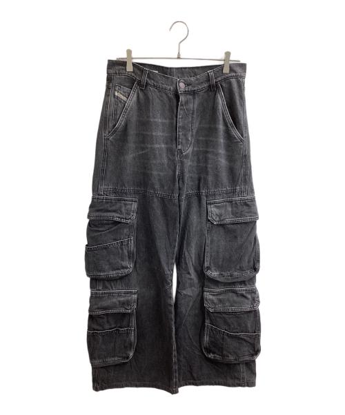 DIESEL（ディーゼル）DIESEL (ディーゼル) D-Sire-Cargo-Sデニムカーゴパンツ　/　A11871 グレー サイズ:W26の古着・服飾アイテム