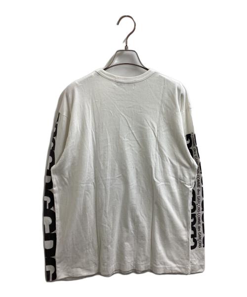 CDG（シーディージー）CDG (シーディージー) CLASSIC LONG SLEEVED T-SHIRT　/　SZ-T007 ホワイト サイズ:ＸＬの古着・服飾アイテム