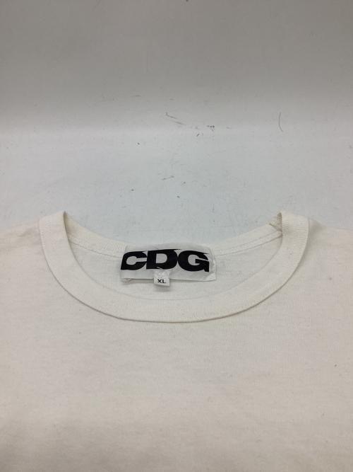 CDG（シーディージー）CDG (シーディージー) CLASSIC LONG SLEEVED T-SHIRT　/　SZ-T007 ホワイト サイズ:ＸＬの古着・服飾アイテム
