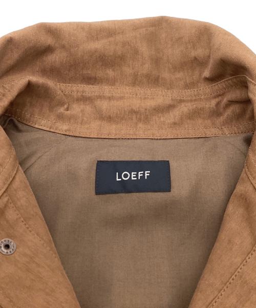 LOEFF（ロエフ）LOEFF (ロエフ) キャンバス サファリコート　/　8825-209-0002 ブラウン サイズ:2の古着・服飾アイテム