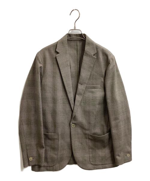 TOMORROW LAND（トゥモローランド）TOMORROW LAND (トゥモローランド) ウールグレンチェックジャケット グレー サイズ:46の古着・服飾アイテム