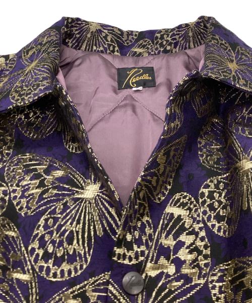 Needles（ニードルズ）Needles　 (ニードルズ) Coach Jacket - C/N/PE Gold Papillon Jq パープル サイズ:Sの古着・服飾アイテム
