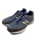 NEW BALANCEニューバランス）の古着「U990NV4 ローカットスニーカー」｜ネイビー