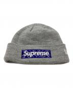SUPREME×New Eraシュプリーム×ニューエラ）の古着「Bandana Box Logo Beanie」｜グレー