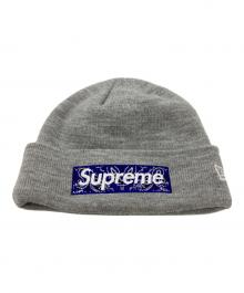 SUPREME×New Era（シュプリーム×ニューエラ）の古着「Bandana Box Logo Beanie」｜グレー