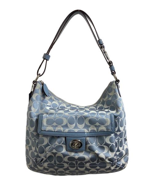 COACH（コーチ）COACH (コーチ) ペネロピ シグネチャー ショルダーバッグ / F19232 ブルーの古着・服飾アイテム