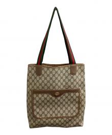 GUCCI（グッチ）の古着「シェリーラインGGスプリームキャンバス トートバッグ」｜ベージュ