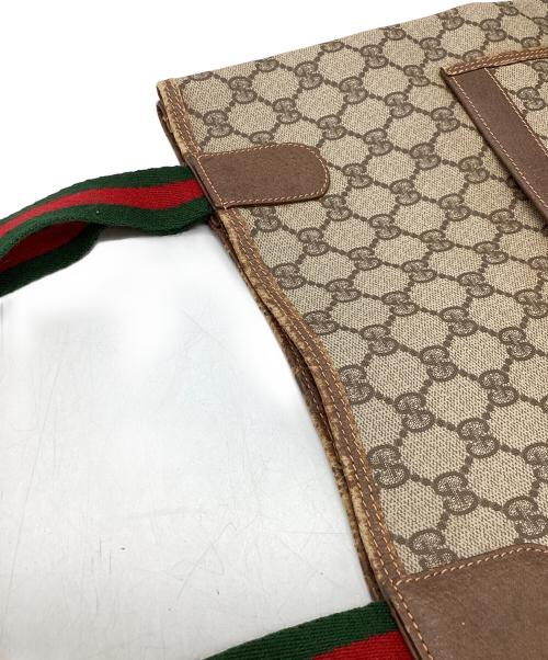 GUCCI（グッチ）GUCCI (グッチ) シェリーラインGGスプリームキャンバス トートバッグ ベージュの古着・服飾アイテム