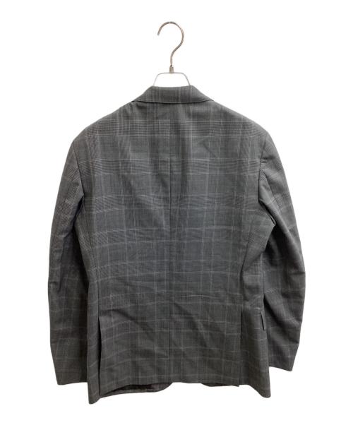 green label relaxing（グリーンレーベルリラクシング）green label relaxing (グリーンレーベルリラクシング) LANEROSSI BY Marzotto グレンチェックセットアップスーツ　/　3121-127-1982 グレー サイズ:48の古着・服飾アイテム
