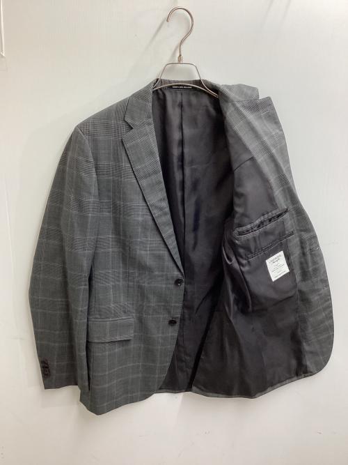 green label relaxing（グリーンレーベルリラクシング）green label relaxing (グリーンレーベルリラクシング) LANEROSSI BY Marzotto グレンチェックセットアップスーツ　/　3121-127-1982 グレー サイズ:48の古着・服飾アイテム