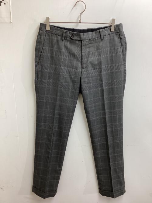 green label relaxing（グリーンレーベルリラクシング）green label relaxing (グリーンレーベルリラクシング) LANEROSSI BY Marzotto グレンチェックセットアップスーツ　/　3121-127-1982 グレー サイズ:48の古着・服飾アイテム