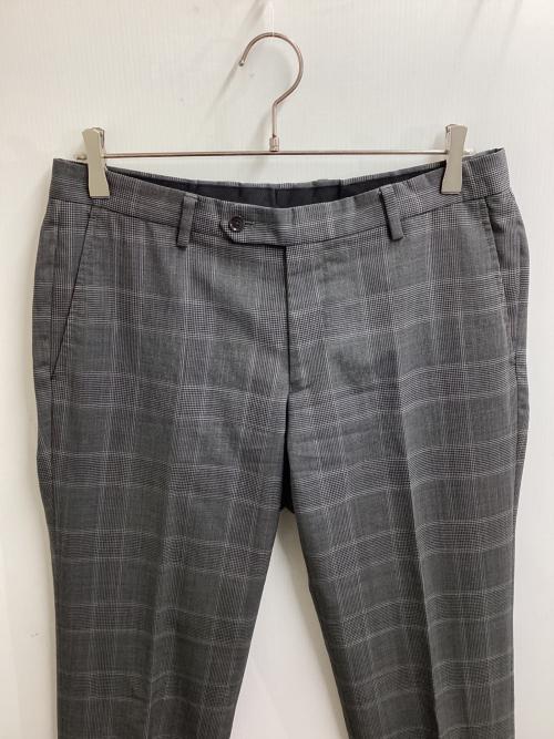 green label relaxing（グリーンレーベルリラクシング）green label relaxing (グリーンレーベルリラクシング) LANEROSSI BY Marzotto グレンチェックセットアップスーツ　/　3121-127-1982 グレー サイズ:48の古着・服飾アイテム