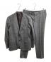 green label relaxing（グリーンレーベルリラクシング）の古着「LANEROSSI BY Marzotto グレンチェックセットアップスーツ　/　3121-127-1982」｜グレー