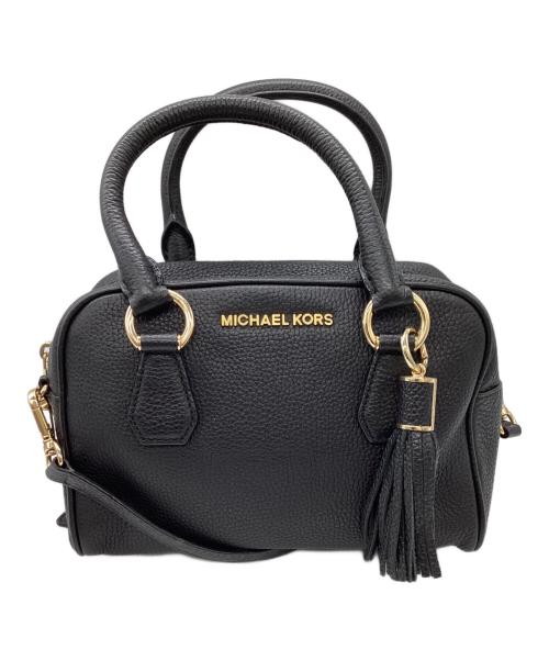 MICHAEL KORS（マイケルコース）MICHAEL KORS (マイケルコース) タッセル付2WAYショルダーバッグ ブラックの古着・服飾アイテム
