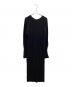 WRYHT　（ライト）の古着「WAVY RIB VICTORIAN SLEEVE DRESS」｜ブラック
