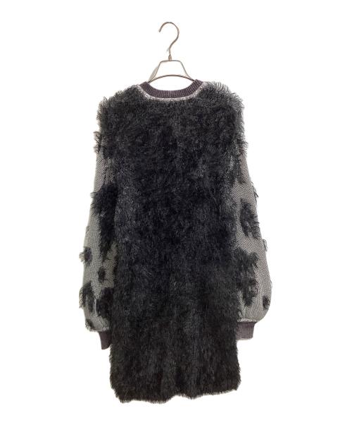 Mame Kurogouchi（マメクロゴウチ）Mame Kurogouchi (マメクロゴウチ) Volume Sleeve Fur Knit Dress ブラック サイズ:2の古着・服飾アイテム