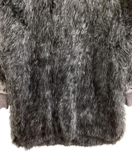 Mame Kurogouchi（マメクロゴウチ）Mame Kurogouchi (マメクロゴウチ) Volume Sleeve Fur Knit Dress ブラック サイズ:2の古着・服飾アイテム