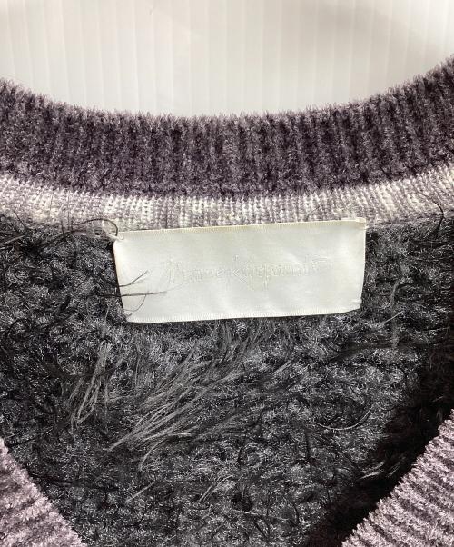 Mame Kurogouchi（マメクロゴウチ）Mame Kurogouchi (マメクロゴウチ) Volume Sleeve Fur Knit Dress ブラック サイズ:2の古着・服飾アイテム