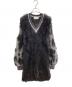 Mame Kurogouchi（マメクロゴウチ）の古着「Volume Sleeve Fur Knit Dress」｜ブラック