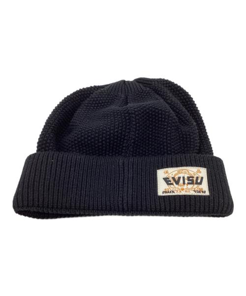 EVISU（エヴィス）EVISU (エヴィス) 刺繍ニット帽 / 2EAHTU4HT8066XXCT ブラックの古着・服飾アイテム