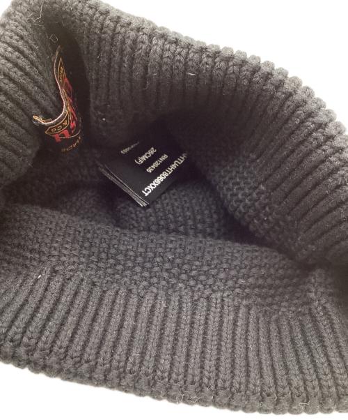 EVISU（エヴィス）EVISU (エヴィス) 刺繍ニット帽 / 2EAHTU4HT8066XXCT ブラックの古着・服飾アイテム