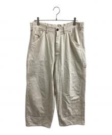 SOWBOW（ソウボウ）の古着「DOUBLE KNEE PAINTER PANTS」｜アイボリー