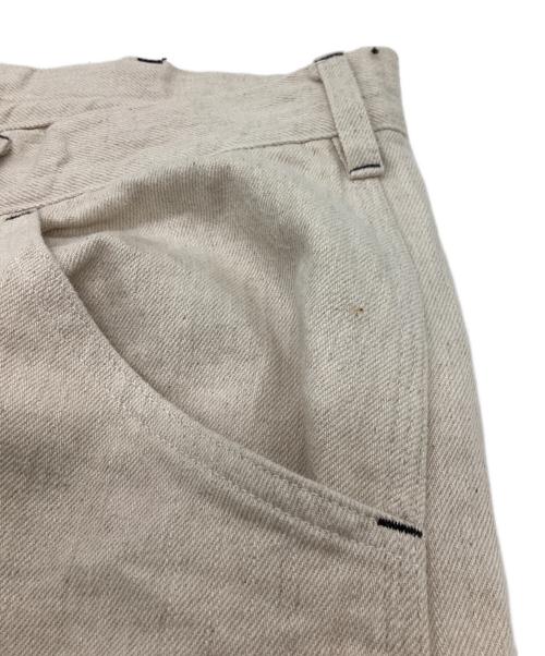 SOWBOW（ソウボウ）SOWBOW (ソウボウ) DOUBLE KNEE PAINTER PANTS アイボリー サイズ:3の古着・服飾アイテム