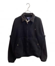 RALPH LAUREN（ラルフローレン）の古着「フリーススイングトップ」｜ブラック