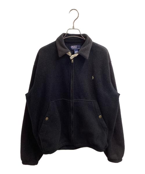 RALPH LAUREN（ラルフローレン）RALPH LAUREN (ラルフローレン) フリーススイングトップ ブラック サイズ:Sの古着・服飾アイテム