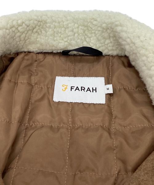 FARAH（ファーラー）FARAH (ファーラー) Otley Wool Jacket / 襟ボアウールジャケット ベージュ サイズ:Sの古着・服飾アイテム