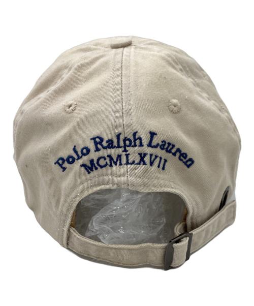 POLO RALPH LAUREN（ポロ・ラルフローレン）POLO RALPH LAUREN (ポロ・ラルフローレン) 90's アメリカ国旗キャップ ベージュの古着・服飾アイテム