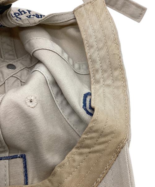 POLO RALPH LAUREN（ポロ・ラルフローレン）POLO RALPH LAUREN (ポロ・ラルフローレン) 90's アメリカ国旗キャップ ベージュの古着・服飾アイテム